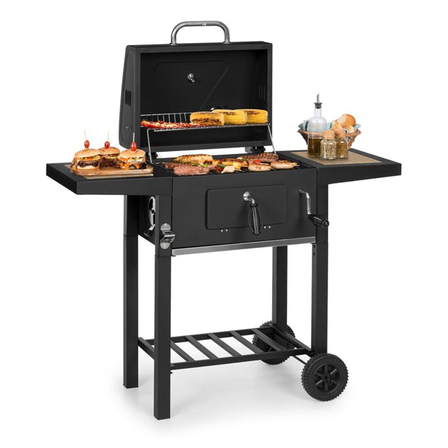 Meat Machine 45x32,5cm Barbacoa de Carbón Negro