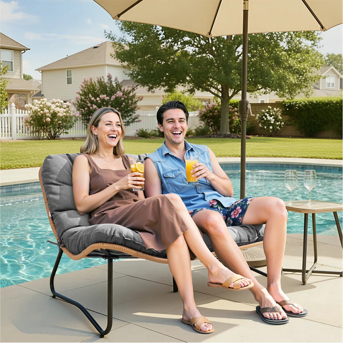 Sofá loveseat de exterior