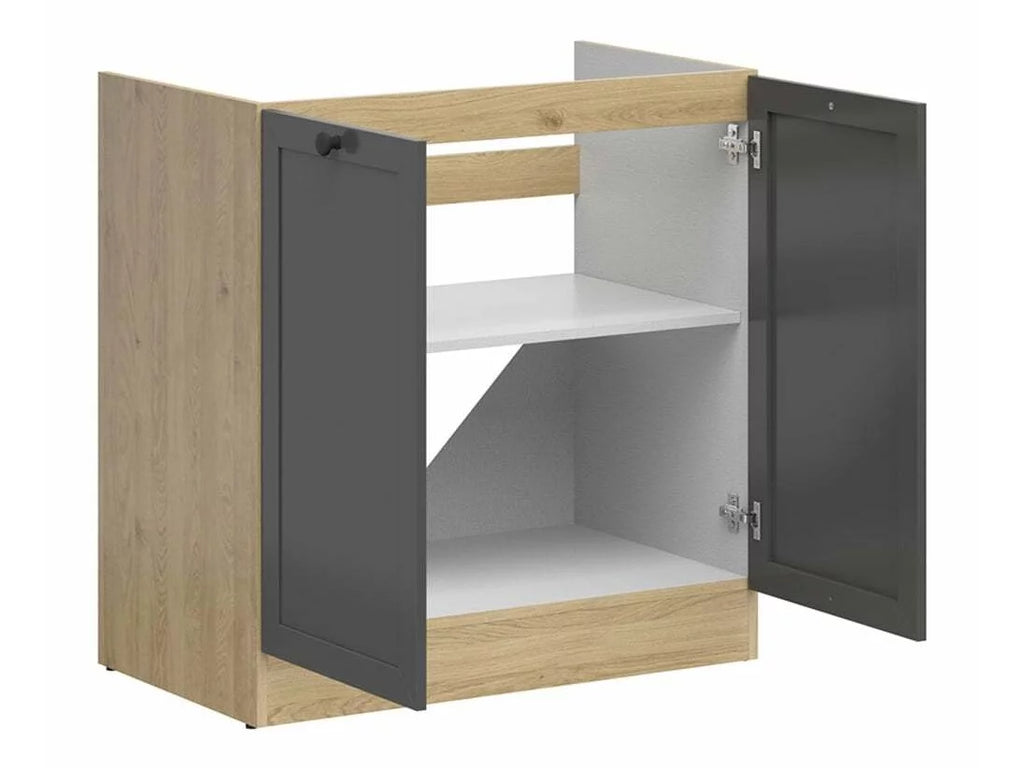 Mueble lavabo modular con puertas Classic Grey Oak